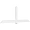 Ekena Millwork Eugene Architectural Grade PVC Gable Bracket, 108"W x 40 1/2"H x 2"D x 6"F, 9/12 Pitch GBP108X41X0206EUG00 - alternate 1